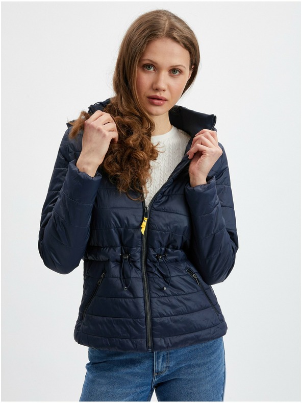 Orsay Tamno plava lagana ženska prošivena jakna ORSAY