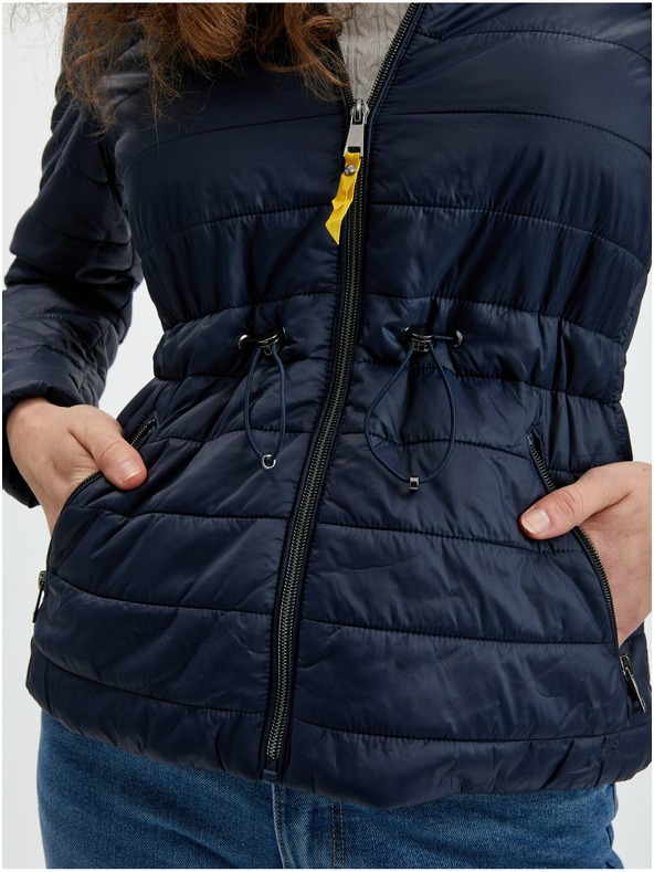 Orsay Tamno plava lagana ženska prošivena jakna ORSAY