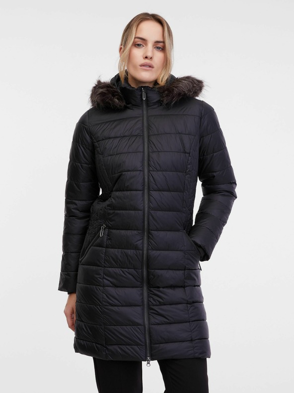 Orsay Crni ženski prošiveni kaput ORSAY