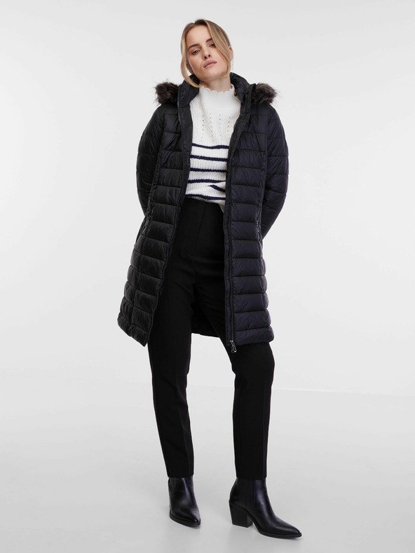 Orsay Crni ženski prošiveni kaput ORSAY