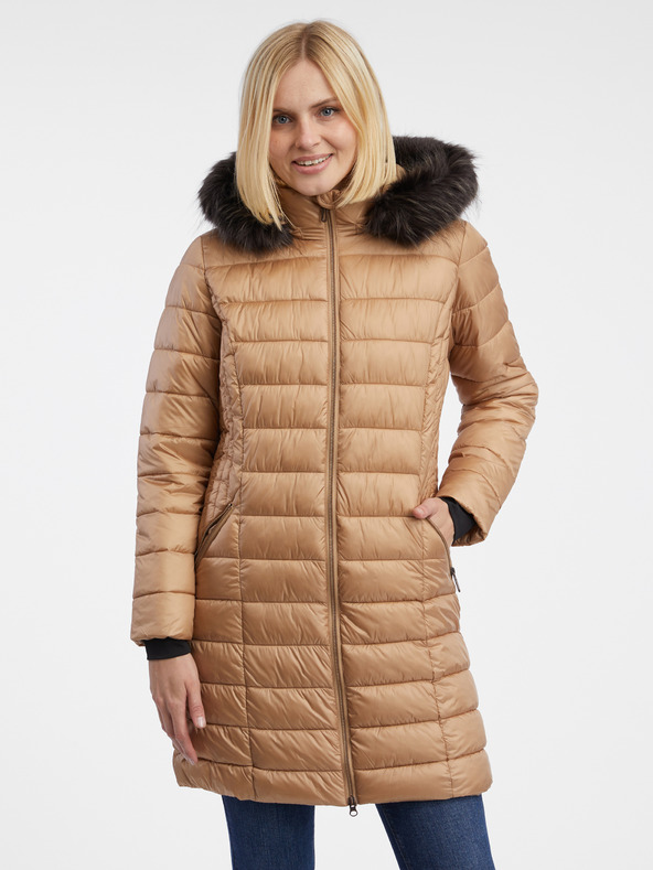 Orsay Svijetlo smeđi ženski prošiveni kaput ORSAY