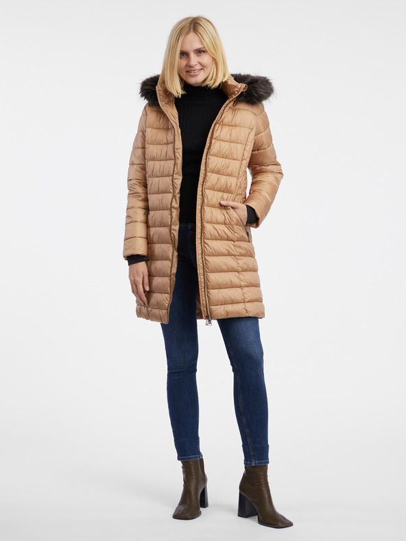 Orsay Svijetlo smeđi ženski prošiveni kaput ORSAY