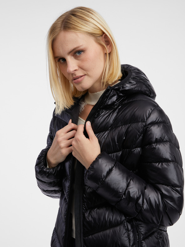 Orsay Crni ženski prošiveni kaput ORSAY