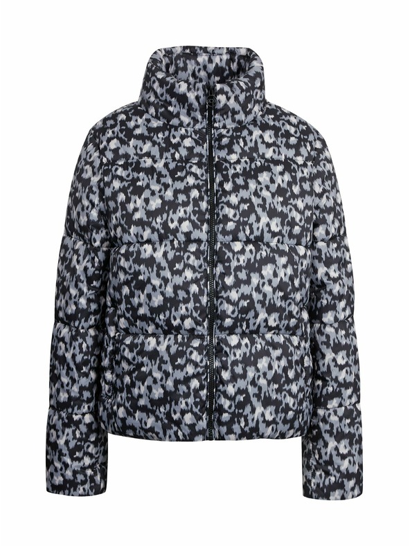 Orsay Sivo-crna ženska prošivena jakna s uzorkom ORSAY