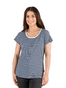 Sam 73 Tamnoplava ženska majica na pruge SAM 73