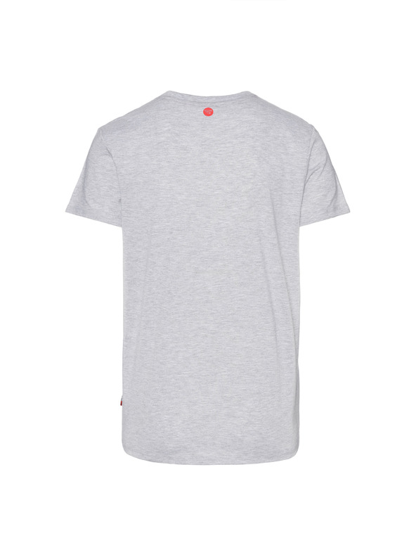 Sam 73 Svijetlo siva muška majica s printom SAM 73