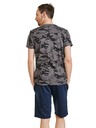 Sam 73 Crno-siva muška majica s uzorkom SAM 73 Jeff