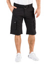 Sam 73 Crne muške kratke hlače s džepovima SAM 73