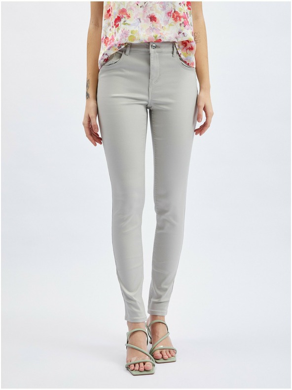 Orsay Svjetlosive ženske traperice uskog kroja ORSAY