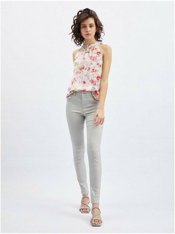 Orsay Svjetlosive ženske traperice uskog kroja ORSAY