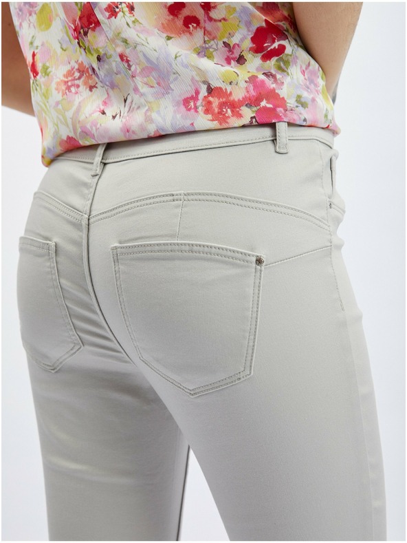 Orsay Svjetlosive ženske traperice uskog kroja ORSAY