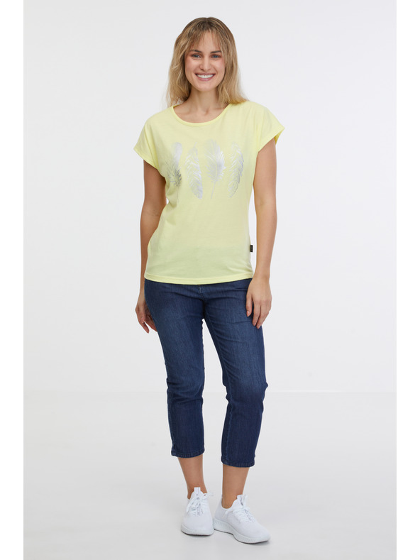 Sam 73 Svijetložuta ženska majica SAM 73 Clorinda