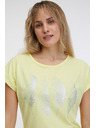 Sam 73 Svijetložuta ženska majica SAM 73 Clorinda