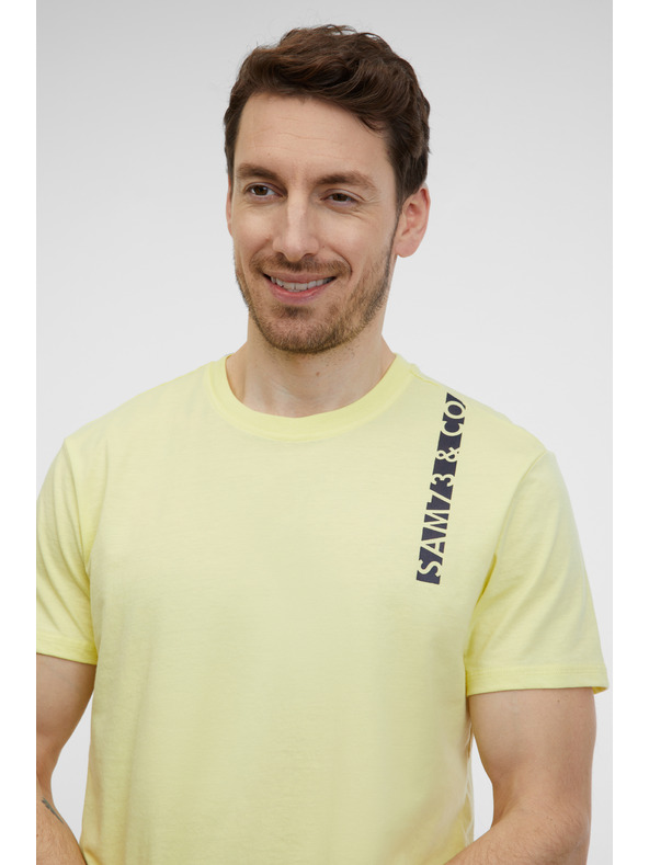 Sam 73 Svijetložuta muška majica SAM 73 Fabio