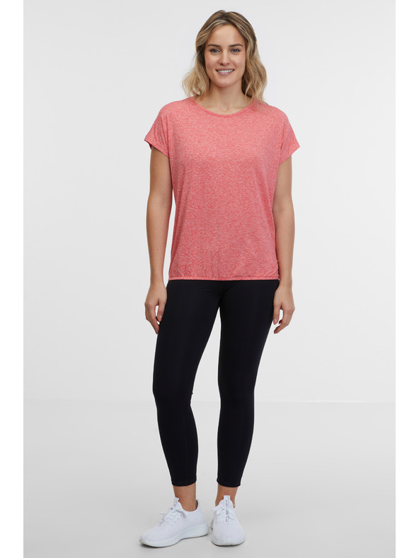 Sam 73 Koraljna ženska brindirana majica kratkih rukava SAM 73 Juliana