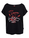 Sam 73 Crna ženska majica s printom SAM73 Circinus