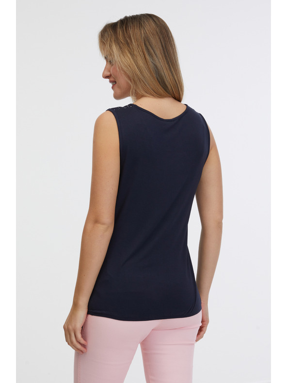 Sam 73 Tamnoplava ženska majica bez rukava SAM 73 Candela