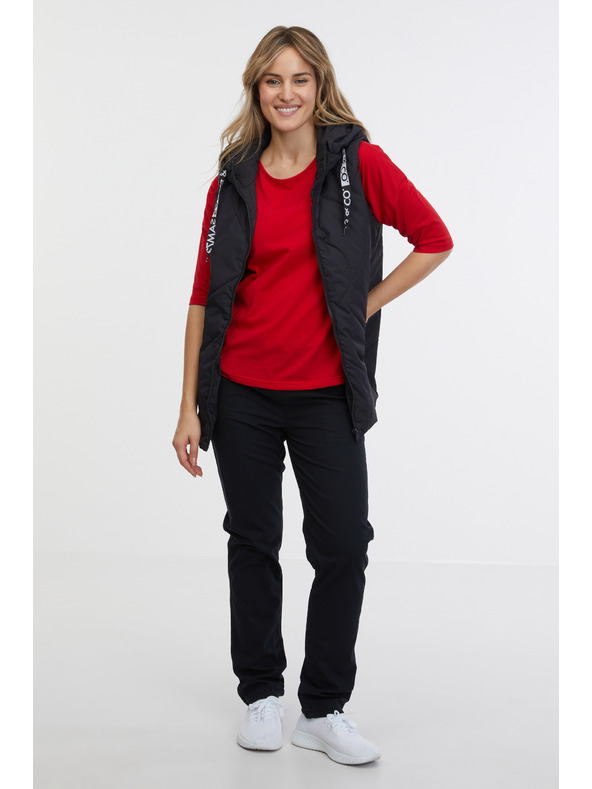 Sam 73 Crni ženski proštepani prsluk SAM 73 Aida