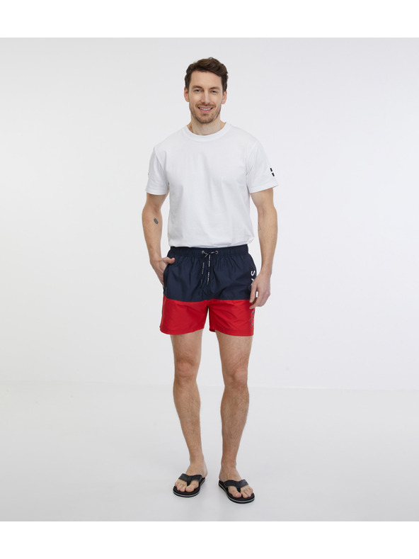 Sam 73 Crveno-plavi muški kupaći kostim SAM 73 Eduardo