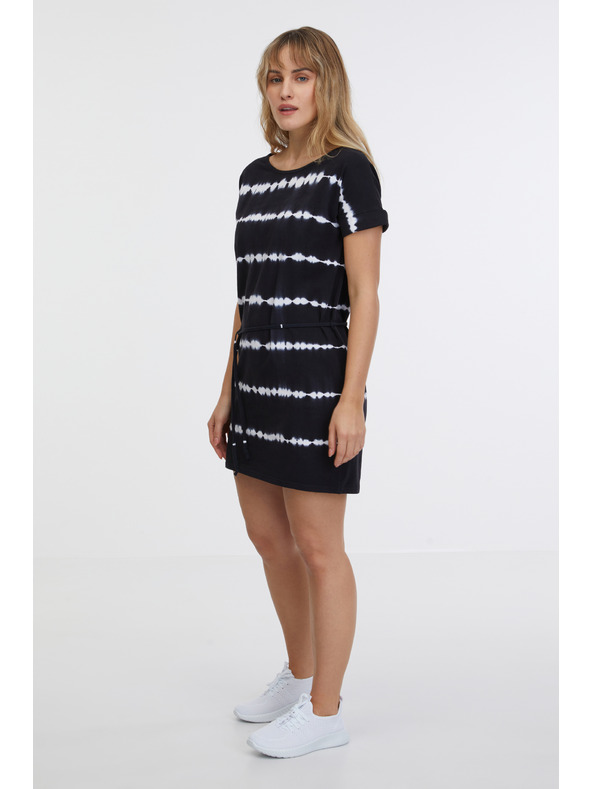 Sam 73 Bijelo-crna ženska haljina s uzorkom SAM 73 Raquel
