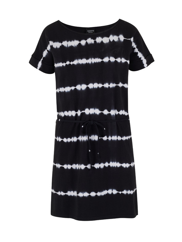 Sam 73 Bijelo-crna ženska haljina s uzorkom SAM 73 Raquel