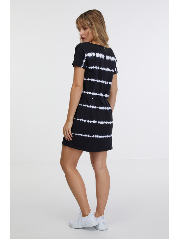Sam 73 Bijelo-crna ženska haljina s uzorkom SAM 73 Raquel