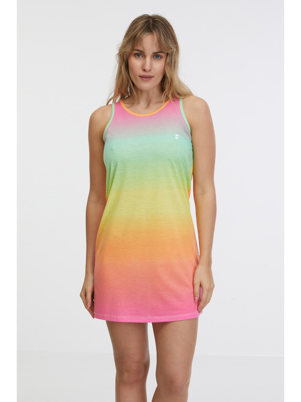 Sam 73 Žuto-ružičasta ženska haljina SAM 73 Renee