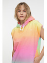 Sam 73 Žuto-ružičasti ženski sweatshirt kratkih rukava SAM 73 Mabel