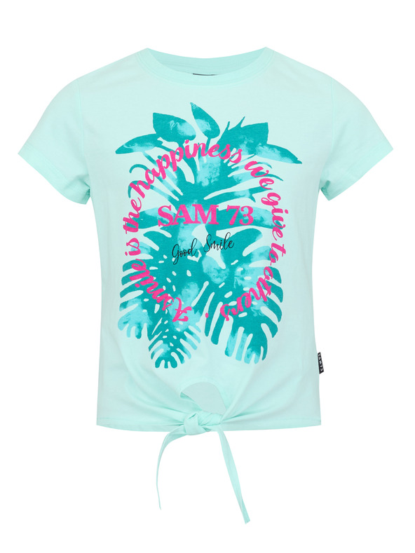 Sam 73 Djevojačka majica kratkih rukava mint boje SAM 73 Kiara
