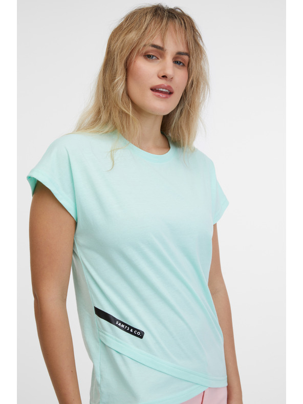 Sam 73 Tirkizna ženska majica kratkih rukava SAM 73 Cristal
