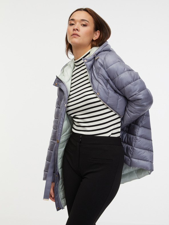 Orsay Sivi ženski zimski prošiveni kaput ORSAY