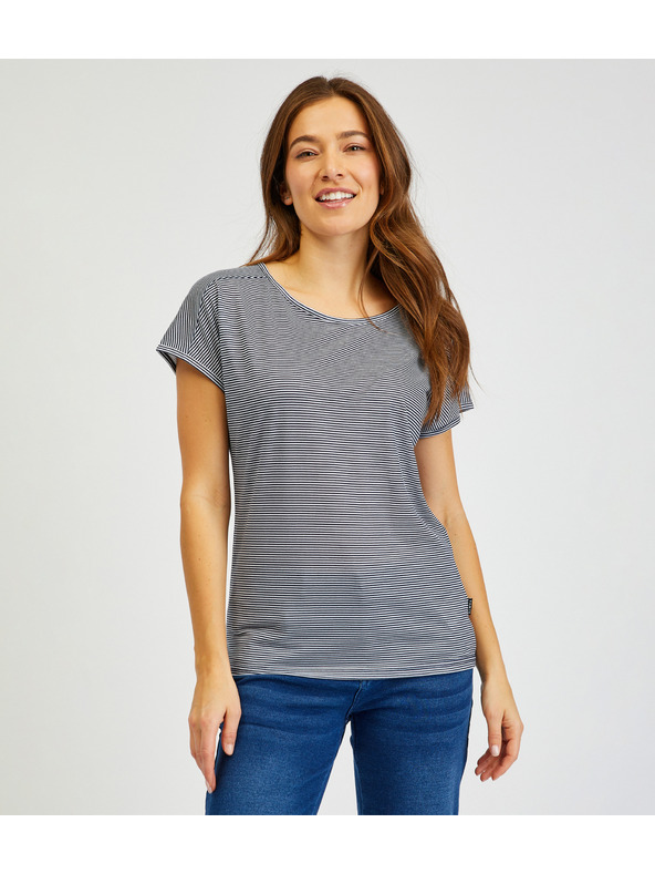 Sam 73 Plava ženska base majica na pruge SAM 73 Celeste