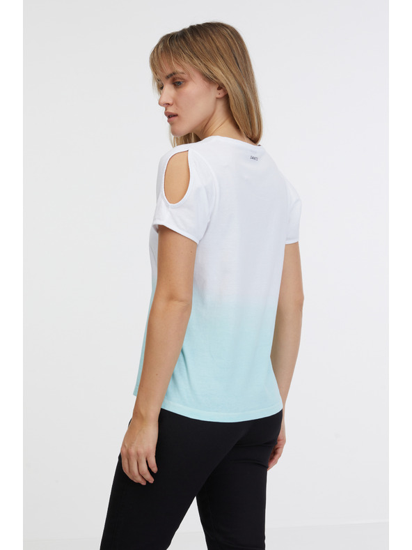 Sam 73 Plavo-bijela ženska majica kratkih rukava SAM 73 Dolores