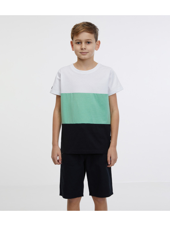 Sam 73 Zeleno-bijela dječačka majica SAM 73 Jabba