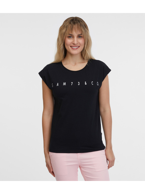 Sam 73 Crna ženska majica kratkih rukava SAM 73 Octavia