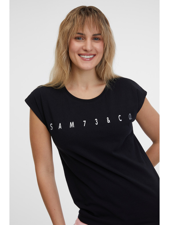 Sam 73 Crna ženska majica kratkih rukava SAM 73 Octavia