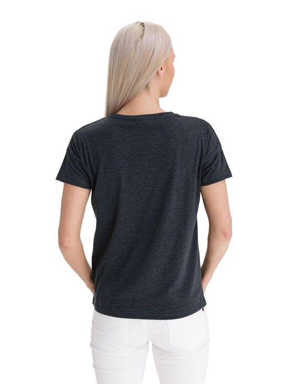 Sam 73 Tamno siva ženska majica s printom SAM 73