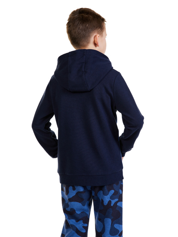 Sam 73 Tamnoplava dječačka majica s kapuljačom s uzorkom SAM 73 Danny