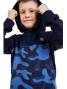 Sam 73 Tamnoplava dječačka majica s kapuljačom s uzorkom SAM 73 Danny