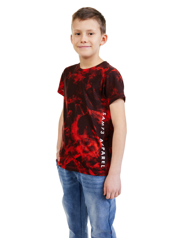 Sam 73 SAM 73 Sylvester dječačka crvena majica s uzorkom