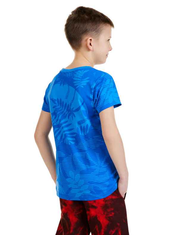 Sam 73 Plava majica s uzorkom SAM 73 Theodore za dječake