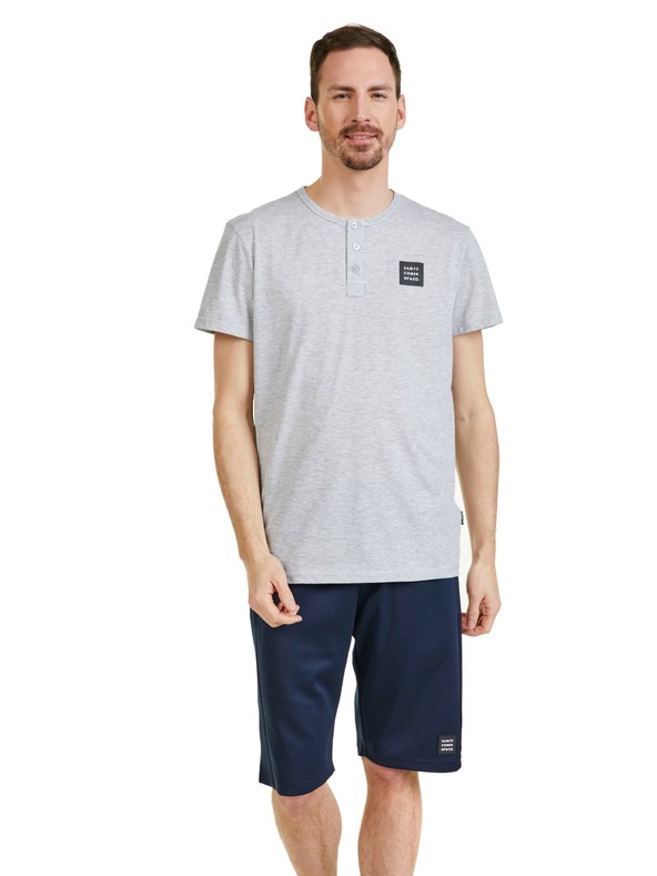 Sam 73 Svijetlo siva muška majica kratkih rukava SAM 73 Gideon