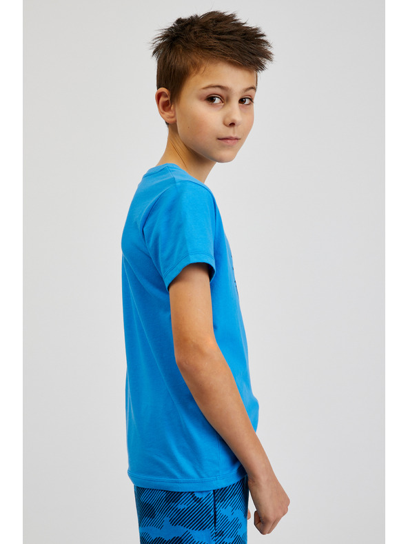 Sam 73 Plava dječačka pamučna majica s printom SAM73 Pyrop