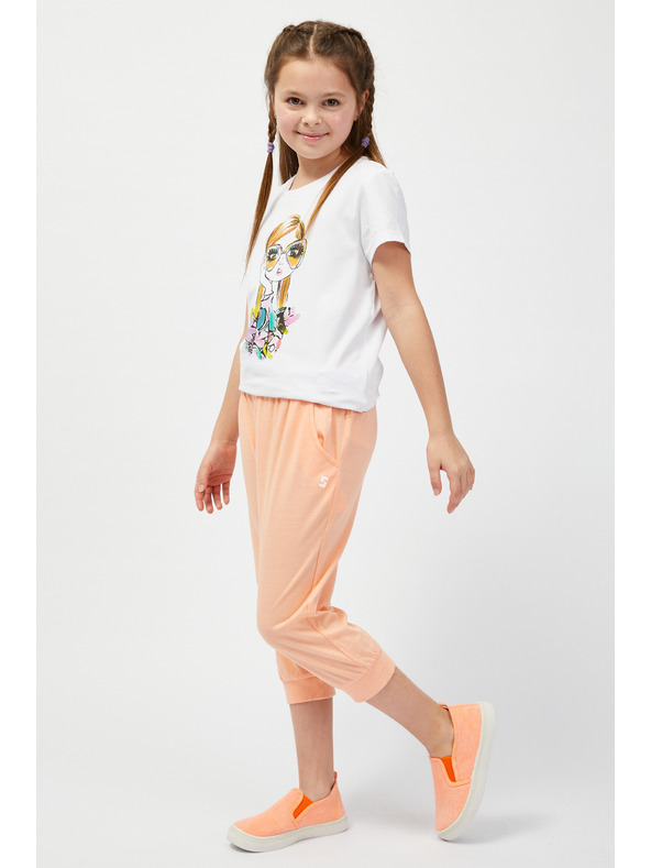 Sam 73 Bijela majica za djevojčice s printom SAM73 Mora