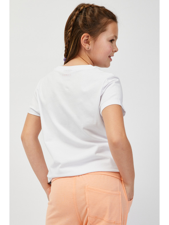 Sam 73 Bijela majica za djevojčice s printom SAM73 Mora