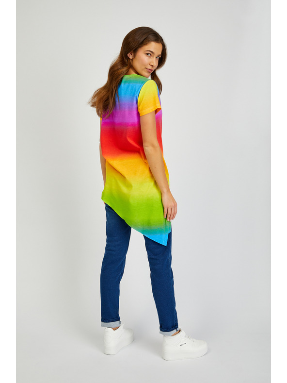 Sam 73 Narančasto-žuta ženska asimetrična majica SAM73 Vaga