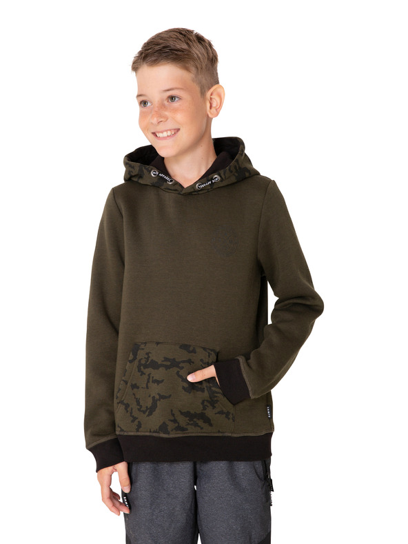 Sam 73 Kaki dječačka majica s uzorkom SAM 73 William