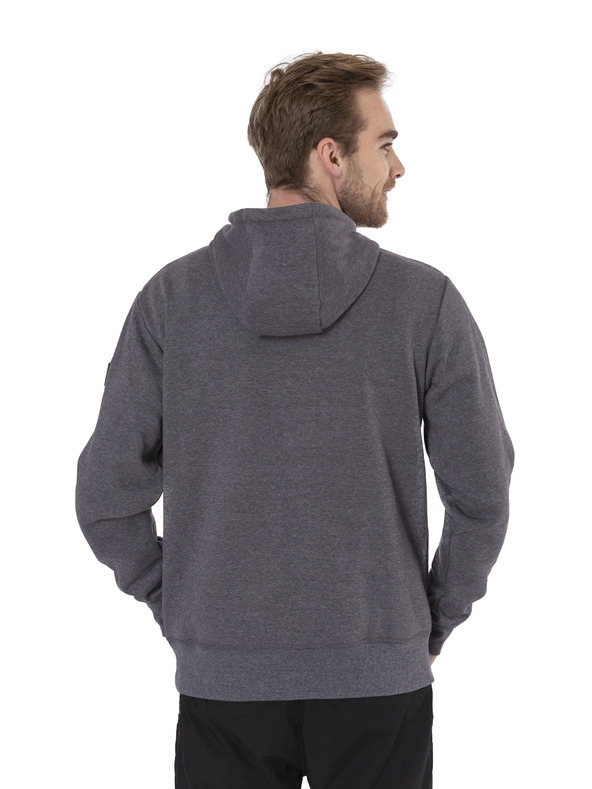 Sam 73 Crveno-siva muška majica s kapuljačom SAM 73 August