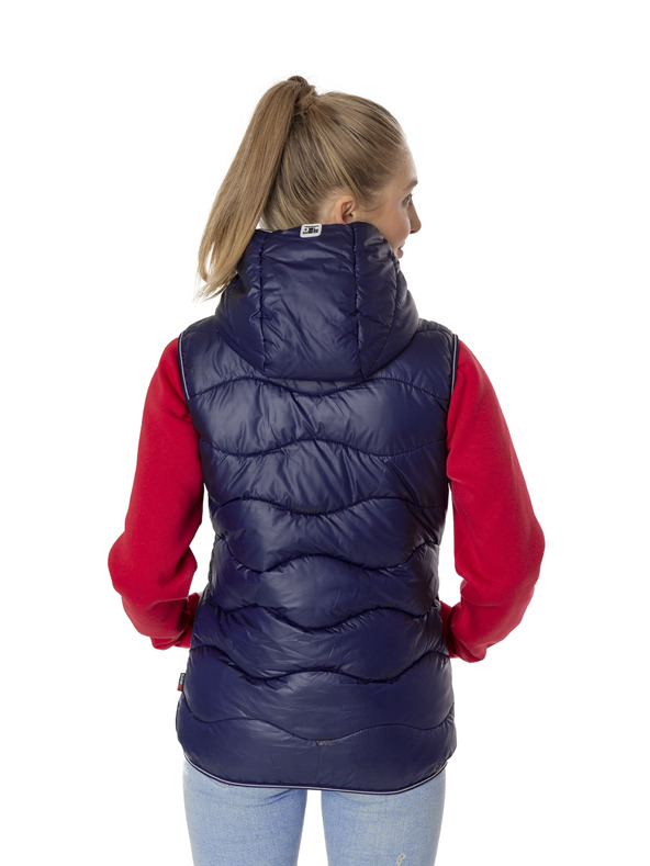 Sam 73 Tamnoplavi ženski proštepani prsluk SAM 73