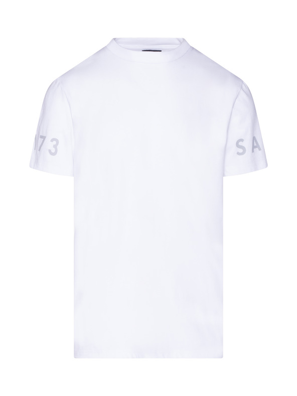 Sam 73 Bijela muška majica s printom SAM 73